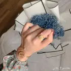 طقم اساوره وخاتم بلاسم والتاريخ مطلي بذهب