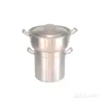 قدر كسكسو الومنيوم 20 سم بطبقتين طبقة سفلية عبارة عن قدر  ط