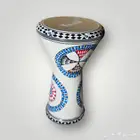 طبلة مصدفة مطلية بالصدف احترافية بالشنطة - اللون الأزرق جديد