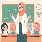معلمة رياضيات عن بعد