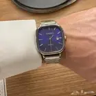 ساعة كاسيو مربع أزرق Casio Quartz