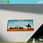صحراء السعودية   ستيكر مغناطيس بارز حديد