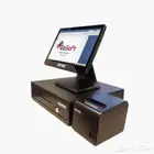 جهاز كاشير باللمس شبهه جديد مع طابعه ودرج نقود ماركه Ezpos