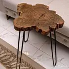 طاوله خشب طبيعي جذع شجره