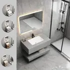 مغسله حوض 100 سم جديدة بالكرتون مع رف ومراية