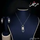 أطقم سلاسل مع حلق من الزركون الفاخر 90