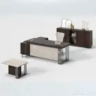 مودرن اثاث مكتبي فخم طقم كاملة مع دولاب مكتبي كنب و كراسي