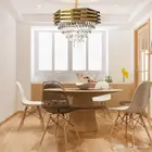 نجف ثريا كريستال ستيل ذهبي قطر 800
