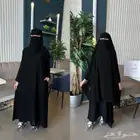 عبايه ساده   خمار   نقاب إسلامي حرير