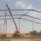 مضلات وسواتر وشبوك وخيام وهناقر