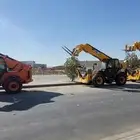 رافعات تلسكوبيه تلي هندر بوم لودر 17متر للايجار