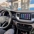 شاشة توسان 2017 مع كامره خلفيه واماميه و CarPlay