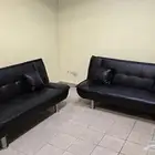 كنبتين نظيفه جدا تتحول لسرير نوم خاليه من الكسور والخدوش