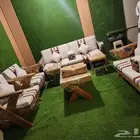 جلسات خارجيه خشب وحديد