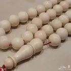 مسباح سبحة عاج ماموث كريمي 99 خرزة