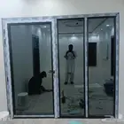 باب دبل زجاج و تابت