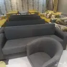 تنجيد كراسي وكنب قاعات كافيهات تغير قماش وسفنج صيانة كاملة