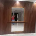 مداخل مع المرايا مع البديل الخشب