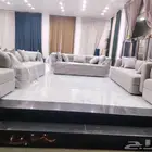 كنب مدور 11 نفر سفنج درجه اولا خشب سويد