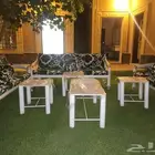 كراسي حديد جلسات خارجيه مراكيز شعبيه كويتيه