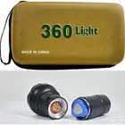 كشاف ليد 360 للرحلات مع بطارية شحن وجراب