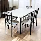 طاولة طعام 6 كراسي حديد