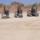 ثلاث بوكلينات للايجار يومي وشهري مقاس 220 الموديل 2024