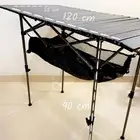 طاولة رحلات قابلة للطي والتطويل مع حقيبة حمل