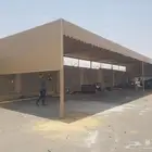 مواقف سيارات مضلات وسواتر وجميع انواع الحداده