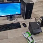 جيهاز كمبيوتر وكاشير مع كامل اغراضة