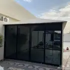 خيام ملكيه واجهه زجاج