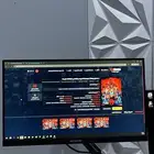 شاشة قيمنق شبه جديده