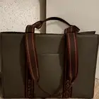 coach women s bag larger Smith  tote bag  green leather