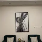 كنبتين مع المخده مع لوحه