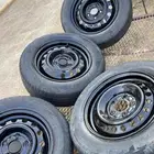 طقم جنوط النترا وكاله مع الكفرات