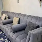 كنب صاله 6 قطع مع مخاد بب 1200 ريال