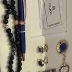 طقم ساعه وكبك وميداليه ومسبحه