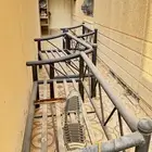 كراسي حديد معه جلسات صفرا