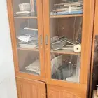 مكتب خشب كامل مع خزانه