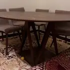 طاولة طعام مع 6 كراسي