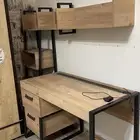 مكتب خشب بني استخدام نظيف