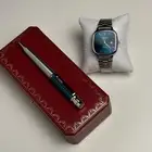 طقم ساعة كاسيو وقلم كارتير