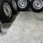 جنوط هايلوكس مقاس 15 وطقم كفرات برجستون