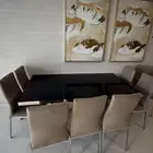 طاولة طعام مع دولااب بوفيه