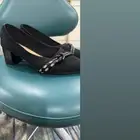 حذا كعب اسود انيق
