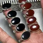 خاتم عقيق كبدي واسود ملكي