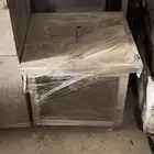 قاعدة شك سيخ الشاورما مع صحن بكفرات