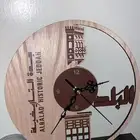 تصميم و تنفيذ ساعة جداريه من الخشب