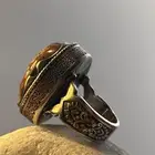 خاتم عقيق داودي صياغه يدوية (أنتيك)