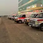 تأجير مركبات اسعاف وتجهيز عيادات وتوفير طاقم طبي